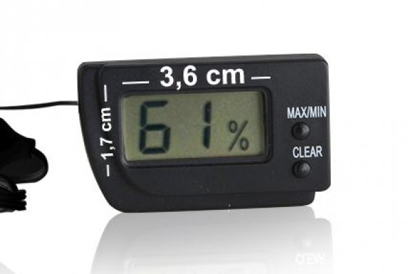 AEK-Tech Dijital Min-Max Problu Nem Ölçer Higrometre - Resim 5