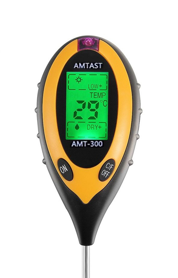 AMTAST 4 Parametre Toprak PH Nem Isı Işık Ölçer ürün görseli 1