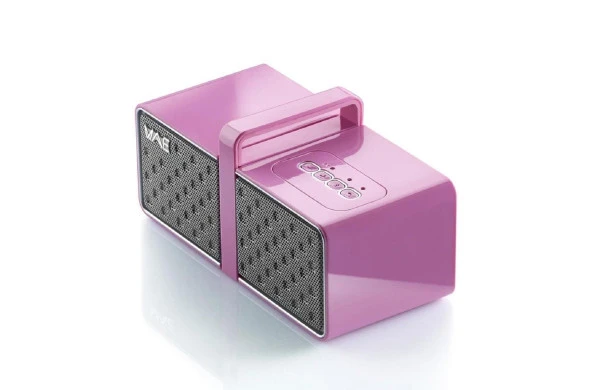 Hercules WAE-BTP03 MINI Pembe Gri Bluetooth Hoparlör - Resim 5