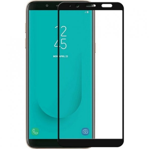 Samsung Galaxy J6 5D Cam Tam Ekran Koruyucu Çerçeveli Cam ürün görseli 1