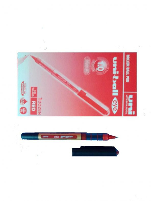 UNIBALL IMZA EYE ROLLER 1.0 KIRMIZI 12LI (UB-150) ürün görseli 1