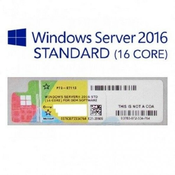 Windows Server 2016 Essentials Etiket Lisans ürün görseli 1