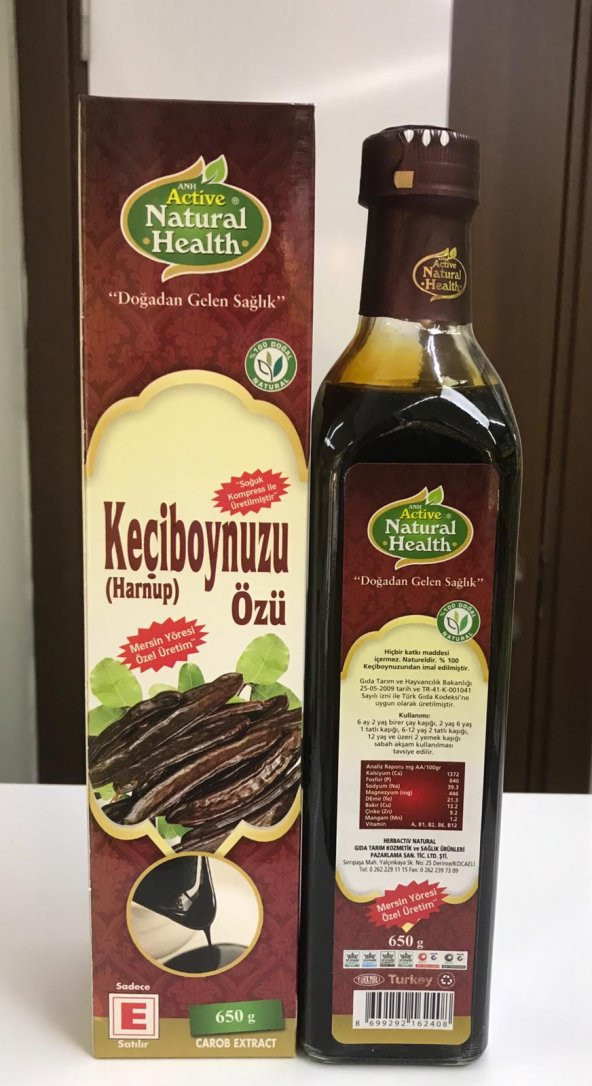 NATURAL ACTİVE SOĞUK SIKIM KEÇİBOYNUZU ÖZÜ 650 GR ürün görseli 1