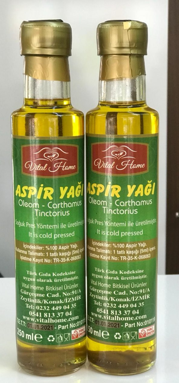 VİTAL HOME ASPİR YAĞI SOĞUK SIKIM 250    2   500 ML ürün görseli 1