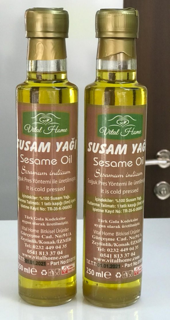 SUSAM YAĞI SOĞUK SIKIM 500 ML 2 Lİ SET250      2  500 ML CAM ŞİŞE ürün görseli 1
