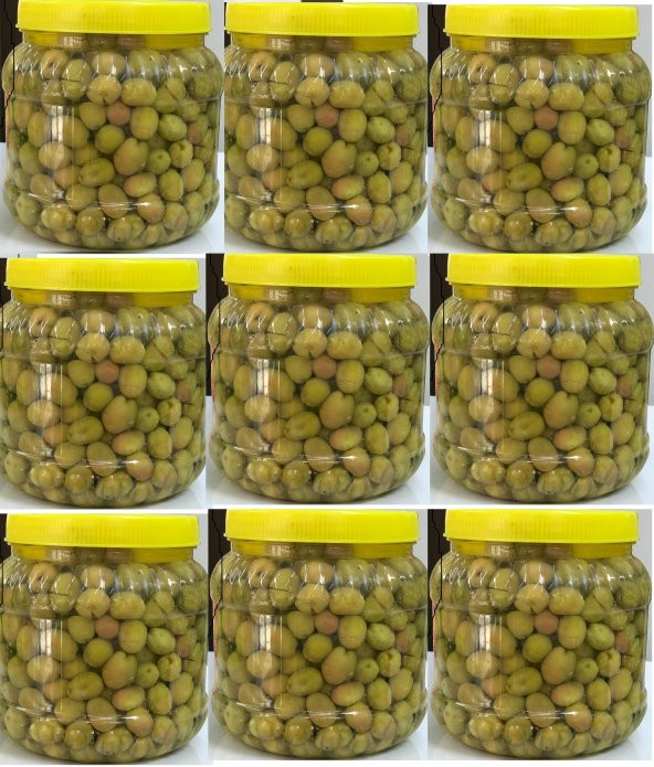 ŞOK KAMPANYA1 KG NET YEŞİL KIRMA ZEYTİN 9 LU SET  9 KG ürün görseli 1