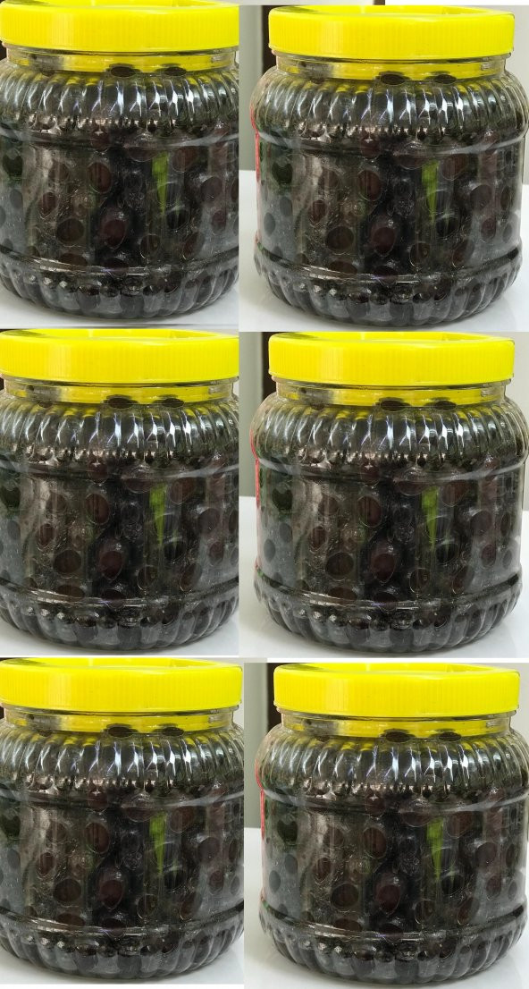 ŞOK FİYAT SİYAH ZEYTİN 1 KG NET 6 LI SET   6 KG ürün görseli 1