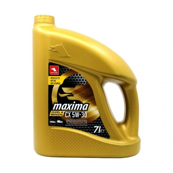 Petrol Ofisi Maxima CX 5W-30 7 Lt Tam Sentetik Partiküllü Motor Yağı ürün görseli 1
