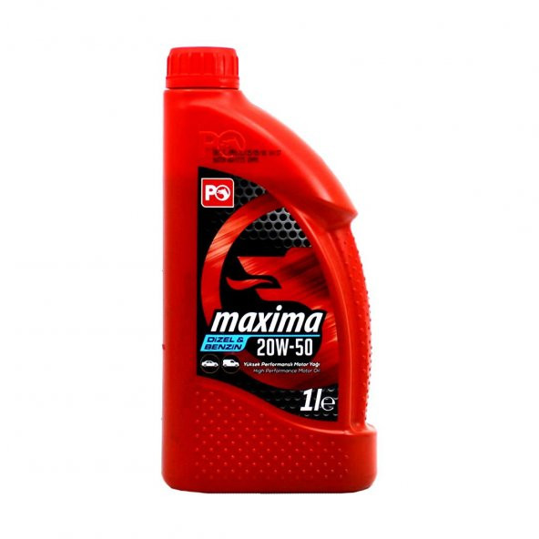 Petrol Ofisi Maxima 20W-50 1 Lt Benzinli Motor Yağı ürün görseli 1