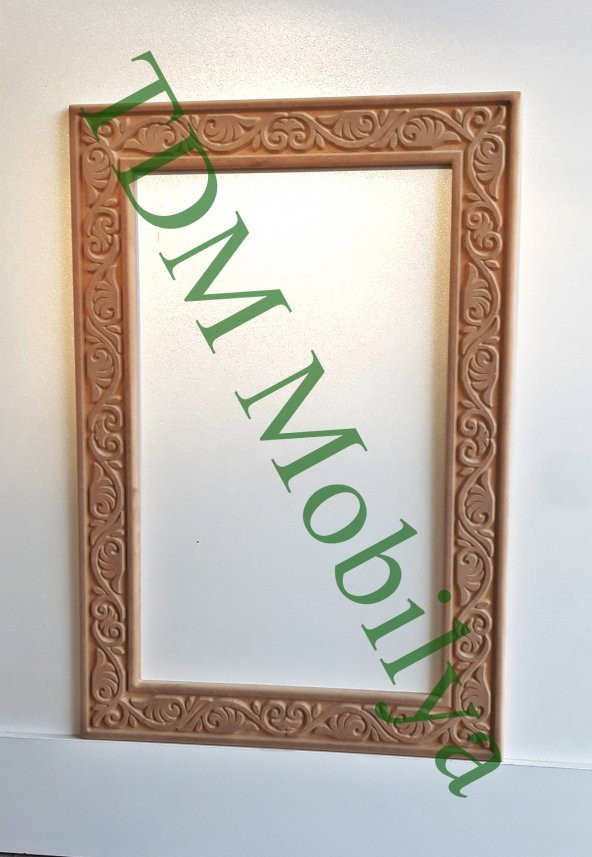 Ahşap Ayna Çerçevesi.CNC İşlemeli Ahşap Çerçeveler TDMAyna-00011 ürün görseli 1