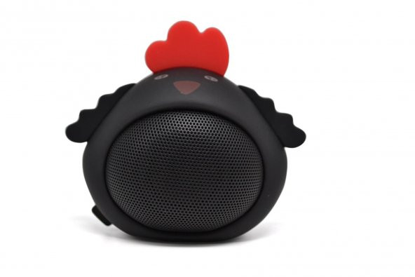 iCutes Siyah Horoz Mini Rooster Kablosuz Bluetooth Hoparlör M816 ürün görseli 1
