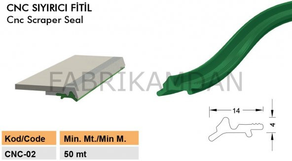 CNC-02 Cnc Sıyırıcı Fitil körük lastiği ürün görseli 1