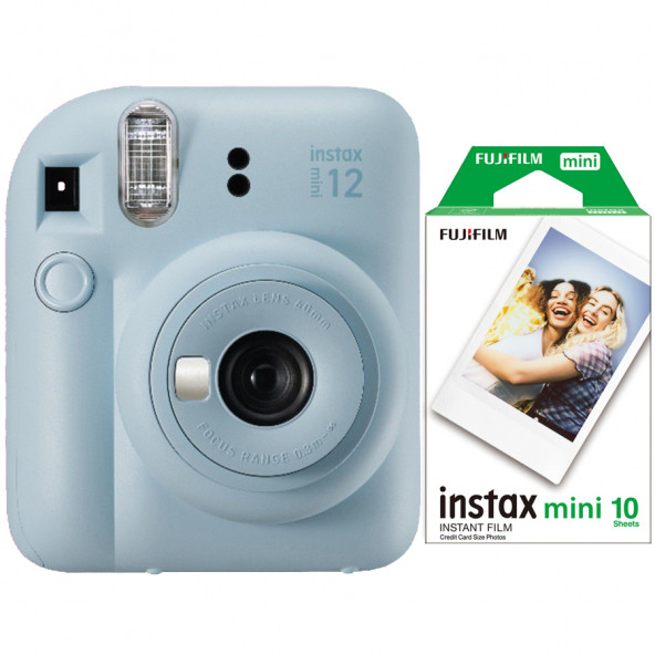 Fujifilm İnstax Mini 12 Fotoğraf MakinesiAskıpil10'lu film (mavi) ürün görseli 1