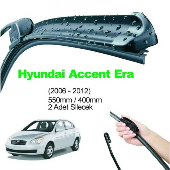 İnwells Hyundai Accent Era 2006 - 2012 Ön Muz Silecek Takımı ürün görseli 1