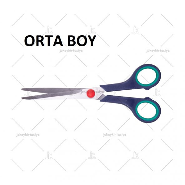 Ofis Tipi Kauçuk Saplı Orta Boy Kesim Makası (6,25"İNÇ / 16.CM) ürün görseli 1