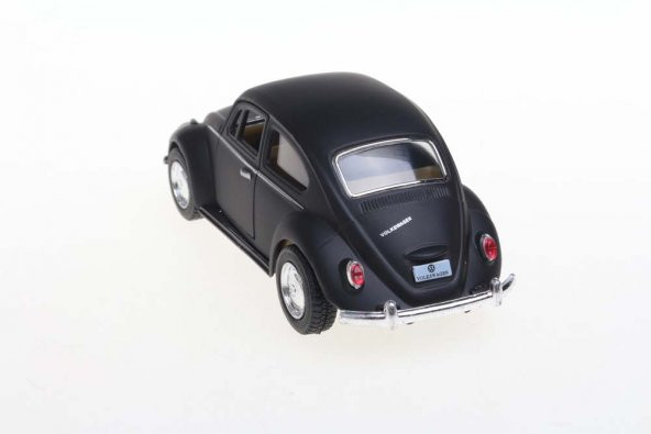Welly Mat Volkswagen Beetle Model Araba -Siyah - Resim 3
