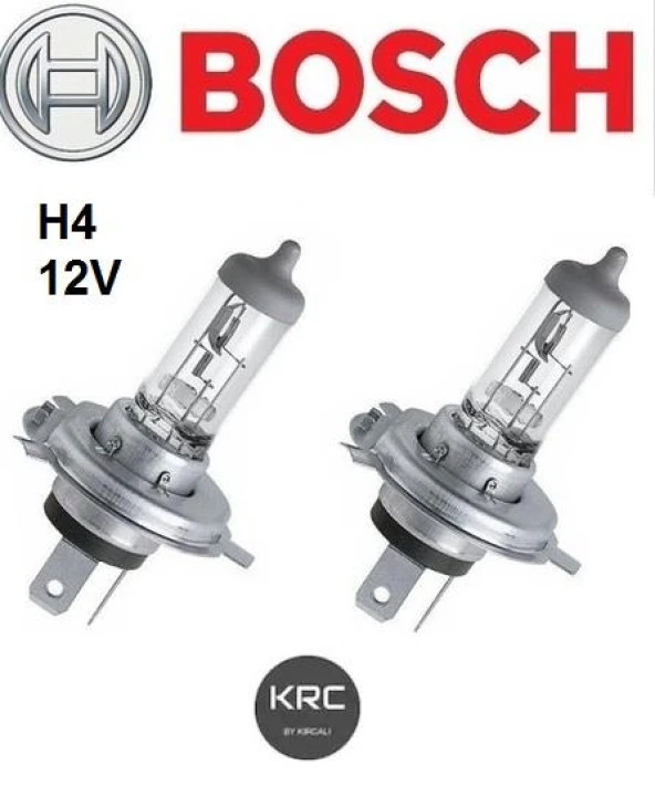 BOSCH H4 12V 55W FAR AMPULÜ 2 ADET SET ürün görseli 1