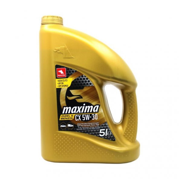 Petrol Ofisi Maxima CX 5W-30 5 Lt Tam Sentetik Partiküllü Motor Yağı ürün görseli 1