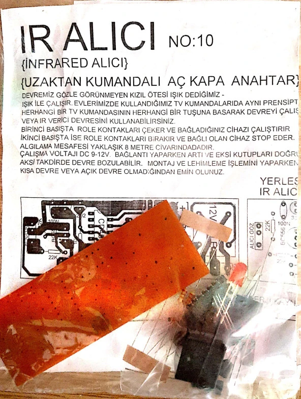 Uzaktan Kumanda Alıcı Roleli (İnfrared) ürün görseli 1