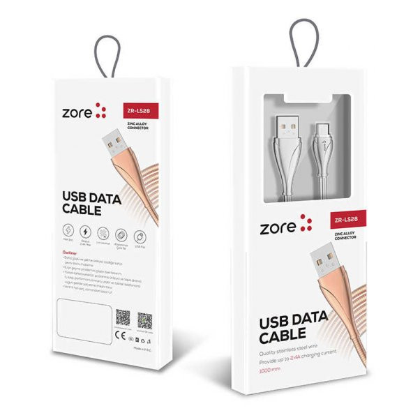 Zore LS28 Type-C Usb Kablo ürün görseli 1