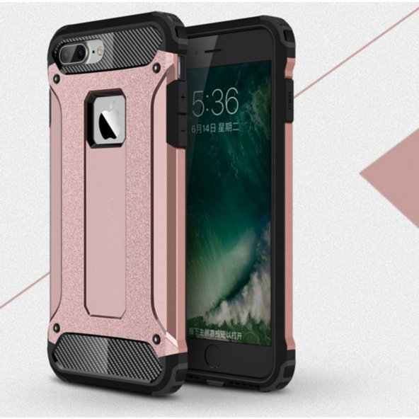 iPhone 7 Plus Silikon Armor Hybrid Zırh Kılıf - Resim 5