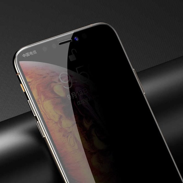 Apple iPhone XS 5.8 Zore Kor Privacy Cam Ekran Koruyucu ürün görseli 1