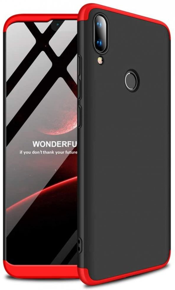 Huawei P Smart 2019 Kılıf Kamera Çıkıntılı 360 Tam Koruma Ays ürün görseli 1