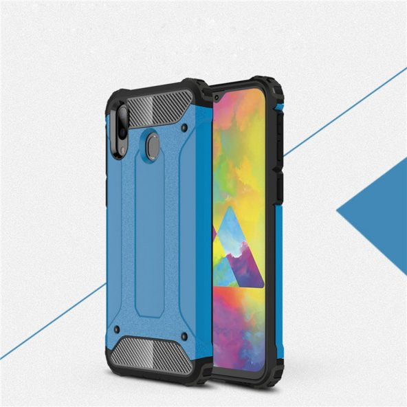Galaxy M10 Zırhlı Korumalı Armor Hybrid Kılıf ürün görseli 1