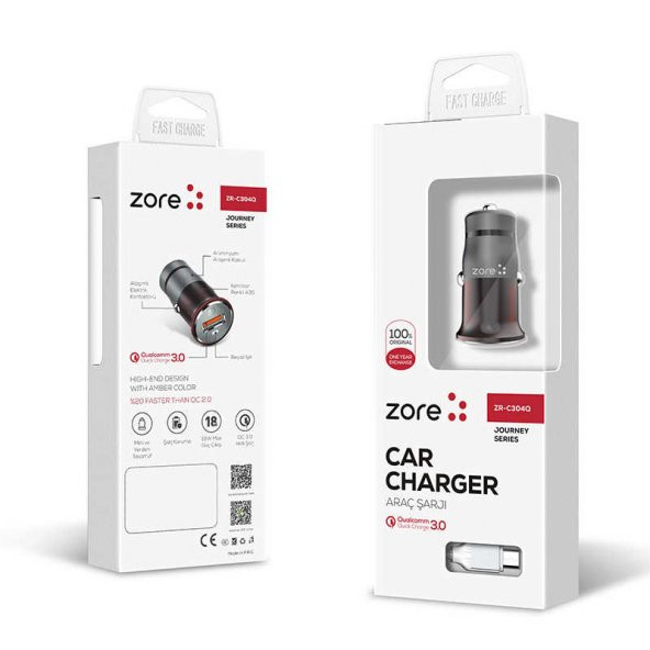 Zore ZR-C304Q Micro Araç Şarj Seti ürün görseli 1