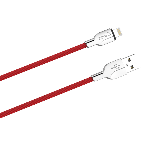 Zore  2.4A 1M Dayanıklı Akıllı Çip Lightning Usb Kablo - Resim 2