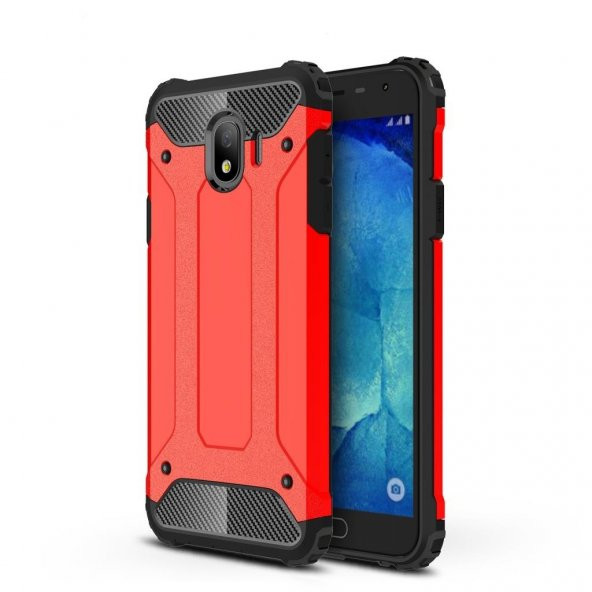 Galaxy J4 Plus Hybrit Zırh Armor Kılıf - Resim 4