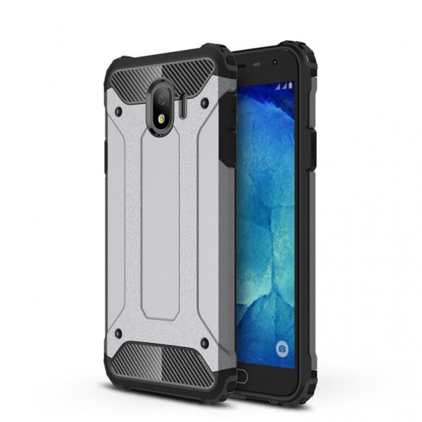 Galaxy J4 Plus Hybrit Zırh Armor Kılıf - Resim 8