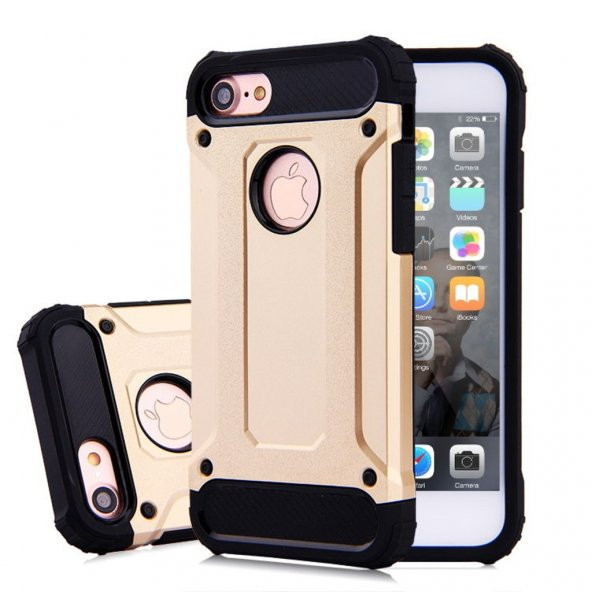 İphone 6 Plus Silikon Armor Hybrid Zırh Kılıf - Resim 3