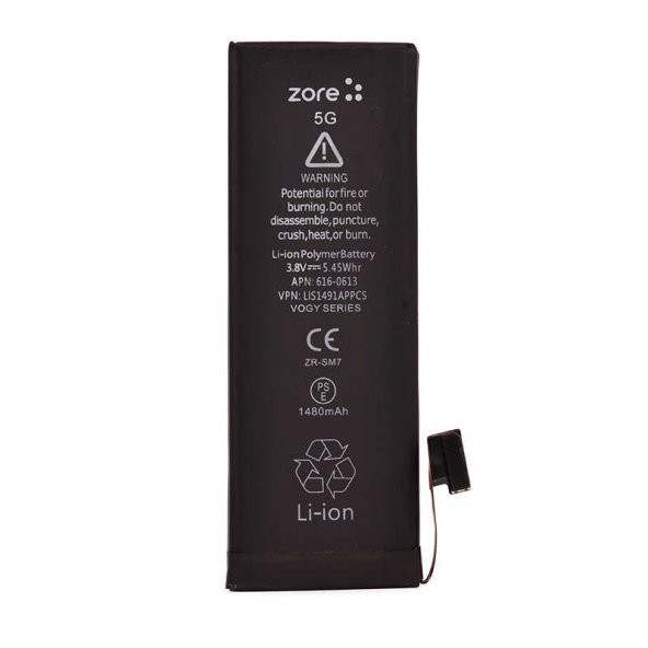 Apple iPhone 5G Zore Vogy Batarya - Resim 2