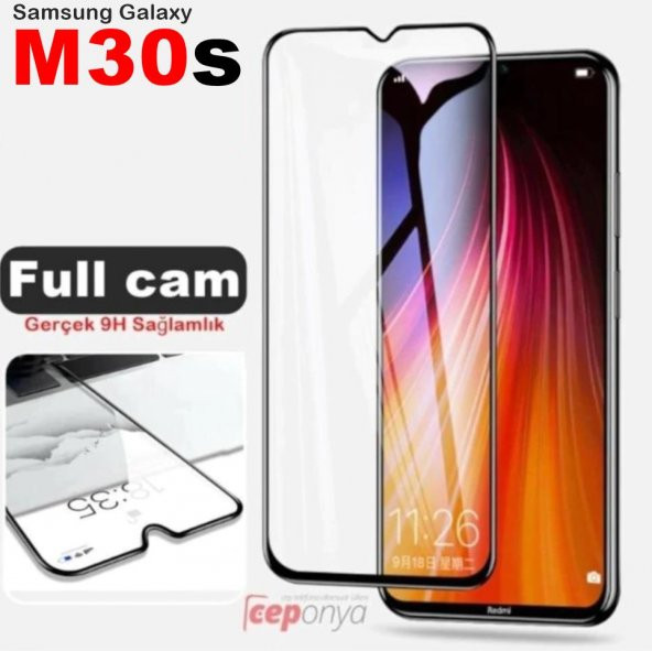 Galaxy M30S Zore Kenarları Kırılmaya Dayanıklı Cam Ekran Koruyucu ürün görseli 1