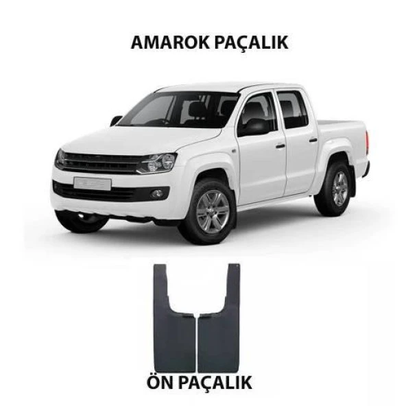 VW Amarok Paçalık Tozluk Çamur Önleyici 2 Parça Ön ürün görseli 1