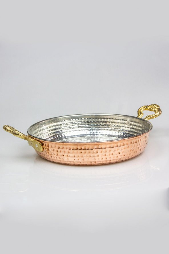 Kalın El Dövmesi Bakır Sahan Tava 18cm - Resim 2