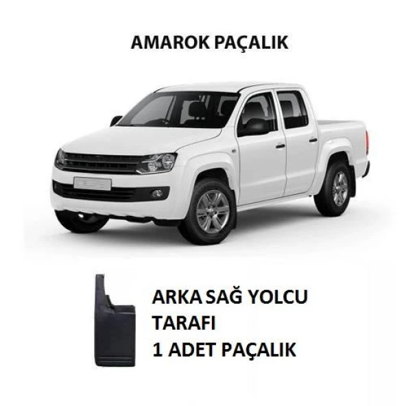 VW Amarok Paçalık Tozluk Çamur Önleyici 1 Ad Arka Sağ Yolcu Tarafı ürün görseli 1