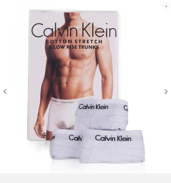 Calvin Klein Boxer 3 Lü Set(BEYAZ ZEMİN) - Resim 2