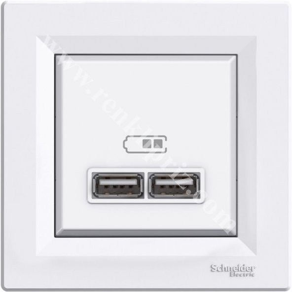 Schneider Asfora Beyaz Usb Şarj Prizi Eph2700221 ürün görseli 1