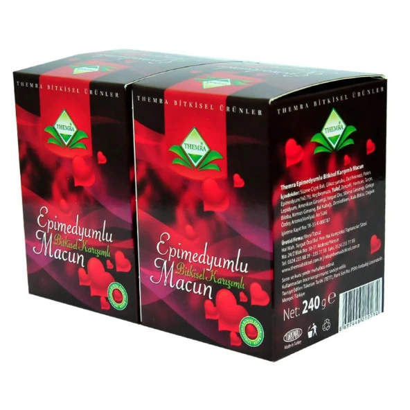 Themra Ballı Bitkisel Karışımlı Macunu 240Gr X 2 Adet Kutu - Resim 3