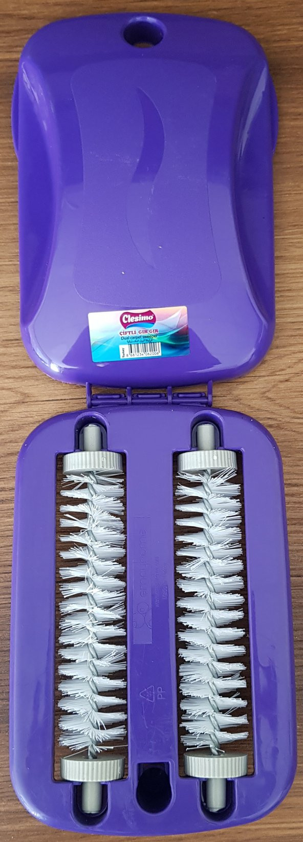 Plastik Çiftli Gırgır / Halı Fırçası - Resim 2