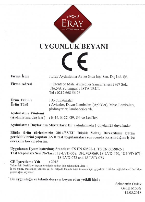 Eray Aydınlatma 984-6 Led 6 lı Avize - Resim 2