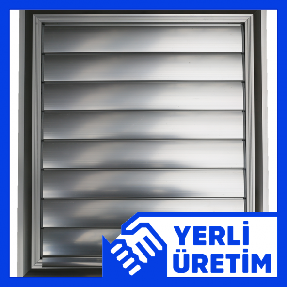 45X45 Temmenfez Piramit Aluminyum Parlak Krom Banyo, Wc Havalandırma Menfez, Panjuru ARKA YÜZ ALÜMİNYUM TELLİ ürün görseli 1