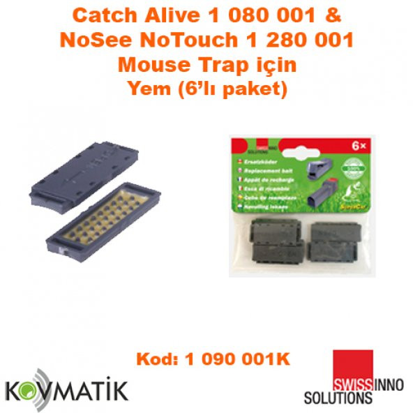 GİZLİ VE GÜVENLİ FARE KAPANI YEMİ 6 LI PAKET SWISSINNO SUPERCAT ürün görseli 1