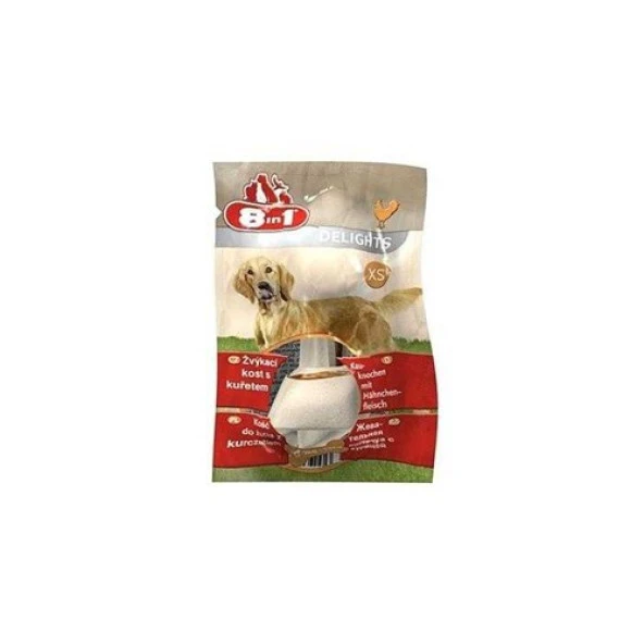 8 in 1 Delights XS Köpek Ödül Kemiği Tekli Skt : 09/2026 ürün görseli 1