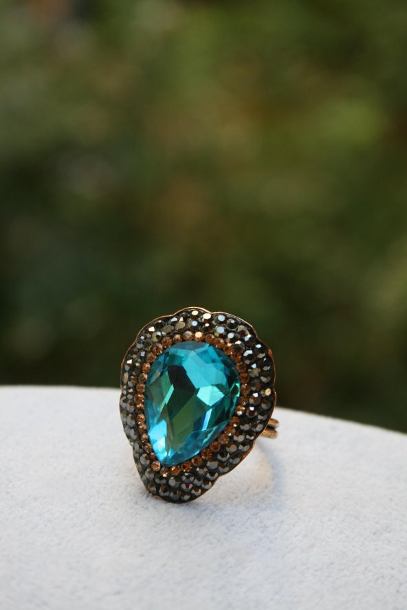 STONEAGE JEWELLERY Kristal Taşlı El Yapımı Yüzük ürün görseli 1