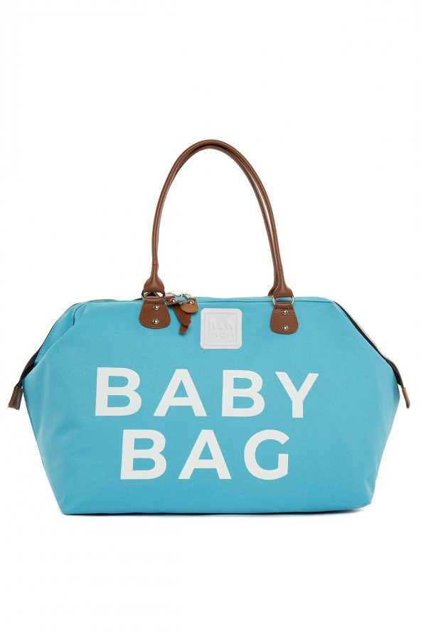 Bagmori Mavi Baby Bag Baskılı Bebek Bakım Çantası ürün görseli 1