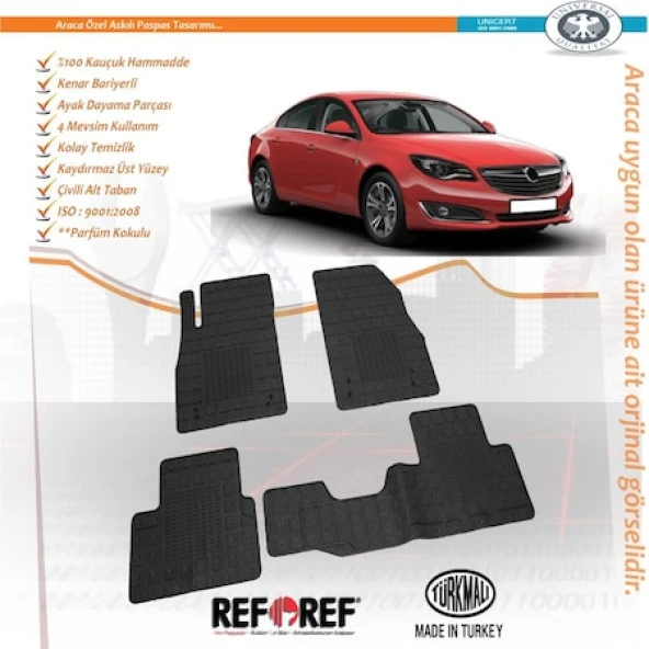 Refref Opel insignia Orjinal Paspas 2008-2016 Siyah ürün görseli 1