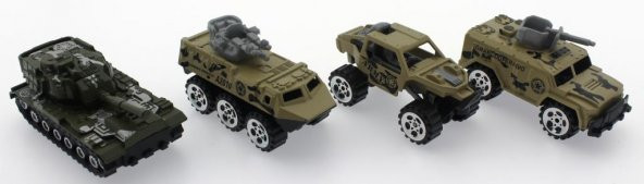 4Lü Die Cast İtfaiye Seti - Resim 2